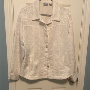 Elegant Cream Button-Up Jacket
